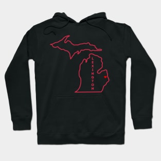 Lexington MI Love (red) Hoodie